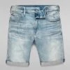 G-Star Denim Shorts - 3301 Slim - Vintage Nassau Destroyed - D17418-8968 Shop All