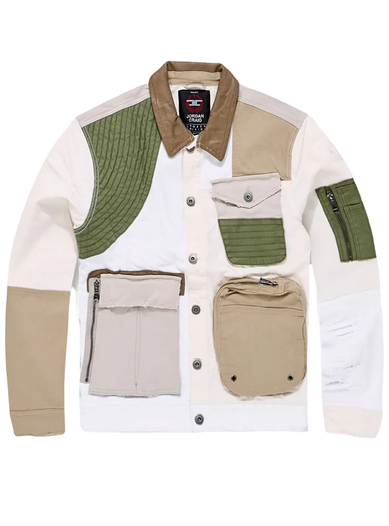 Shop All Jordan Craig Denim Jacket - Amarillo Herringbone Trucker - Natural Multi - 91562 1 Shop All Jordan Craig Denim Jacket - Amarillo Herringbone Trucker - Natural Multi - 91562