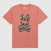 Psycho Bunny T-Shirt - Howgate - Dusk Pink - B6U205Q1PC