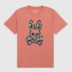 Psycho Bunny T-Shirt - Howgate - Dusk Pink - B6U205Q1PC