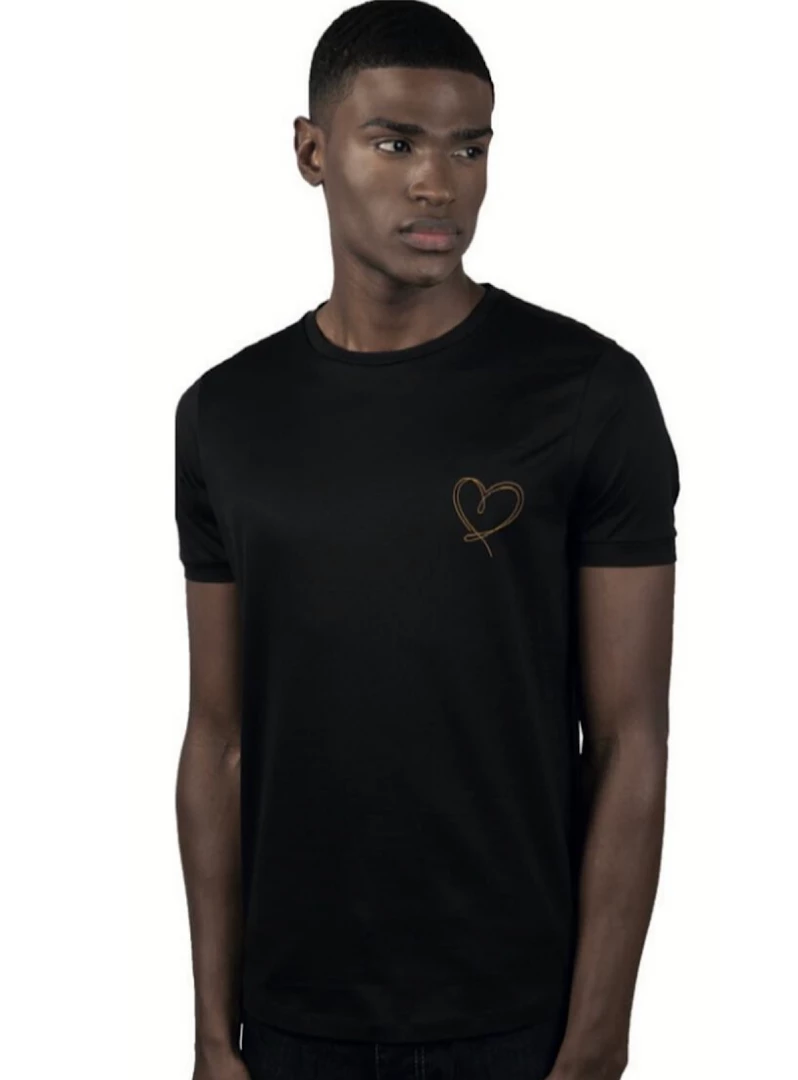 Shop All Inimigo T-Shirt - Basic Line Heart - Black - ITS8102 1 Shop All Inimigo T-Shirt - Basic Line Heart - Black - ITS8102