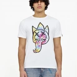 Shop All Cult Of Individuality T-Shirt - Tie Dye Tongue - White - 621B7-K56