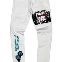 Motive Denim Jeans - Survive - White - MT75 Shop All