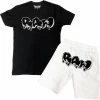 Rawyalty Short Set - Drip RAW - Black And White Shop All