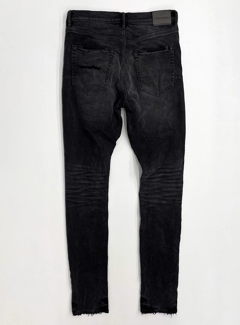 Purple-Brand Jeans - Distress - Worn Black - P001-WBDI222 2 Purple-Brand Jeans - Distress - Worn Black - P001-WBDI222