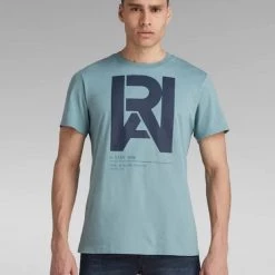 Shop All G-Star T-Shirt - Graphic Raw - Light Bright Nickel - D19893