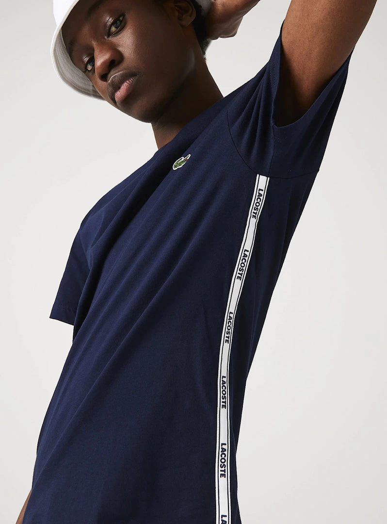 Lacoste T-Shirt - Side Print - Navy - TH1207 Shop All 2 Lacoste T-Shirt - Side Print - Navy - TH1207 Shop All