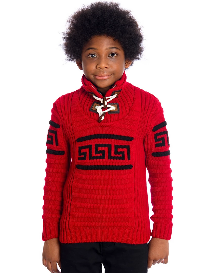 Shop All LCR Kids Sweater - Knit - Red - K-6335 1 Shop All LCR Kids Sweater - Knit - Red - K-6335