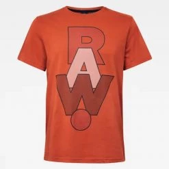 G-Star T-Shirt - Raw Graphic - Cinammon Orange - D17651