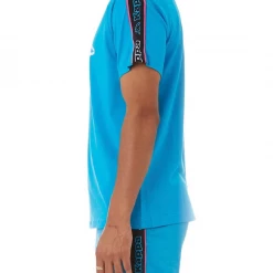 Shop All Kappa T-Shirt - Logo Tape Avirec - Blue Turkis - 311B7CW