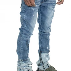 Majestik Jeans - Stacked Rips And Repair - Gradation Ash - DL2243 Shop All