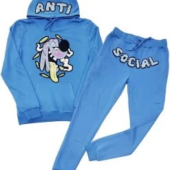 Shop All Rawyalty Jogger Set - Anti Social - Sky Blue