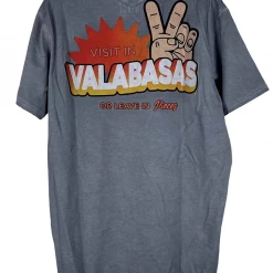 Valabasas T-Shirt - Stay Happy - Vintage Grey Shop All