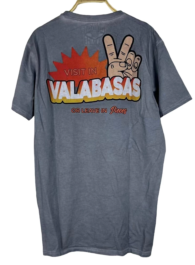 Valabasas T-Shirt - Stay Happy - Vintage Grey Shop All 1 Valabasas T-Shirt - Stay Happy - Vintage Grey Shop All