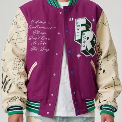 First Row Jacket - Easy Life Varsity - Purple - FRJ0006