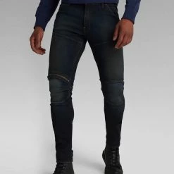 Shop All G-Star Jeans - 5620 3D Zip Knee Skinny - Worn In Moss - D01252