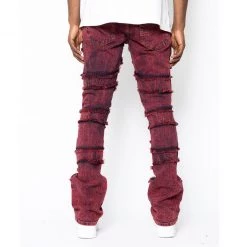 Golden Denim Jeans - The Stacked - Crimson Red - GDSPQS122-21 5 Golden Denim Jeans - The Stacked - Crimson Red - GDSPQS122-21