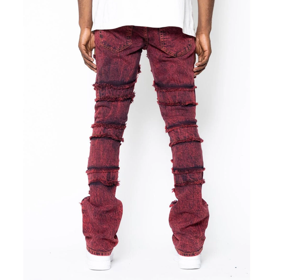 Golden Denim Jeans - The Stacked - Crimson Red - GDSPQS122-21 3 Golden Denim Jeans - The Stacked - Crimson Red - GDSPQS122-21