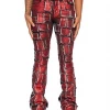 Shop All Valabasas Jeans - "4444" Stacked - Red Waxed - VLBS2214