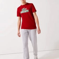 Lacoste T-Shirt - Drop Print - Red-5SX - TH6909