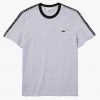 Shop All Lacoste T-Shirt - Stripe Cotton - Grey Chine-CCA - TH7079