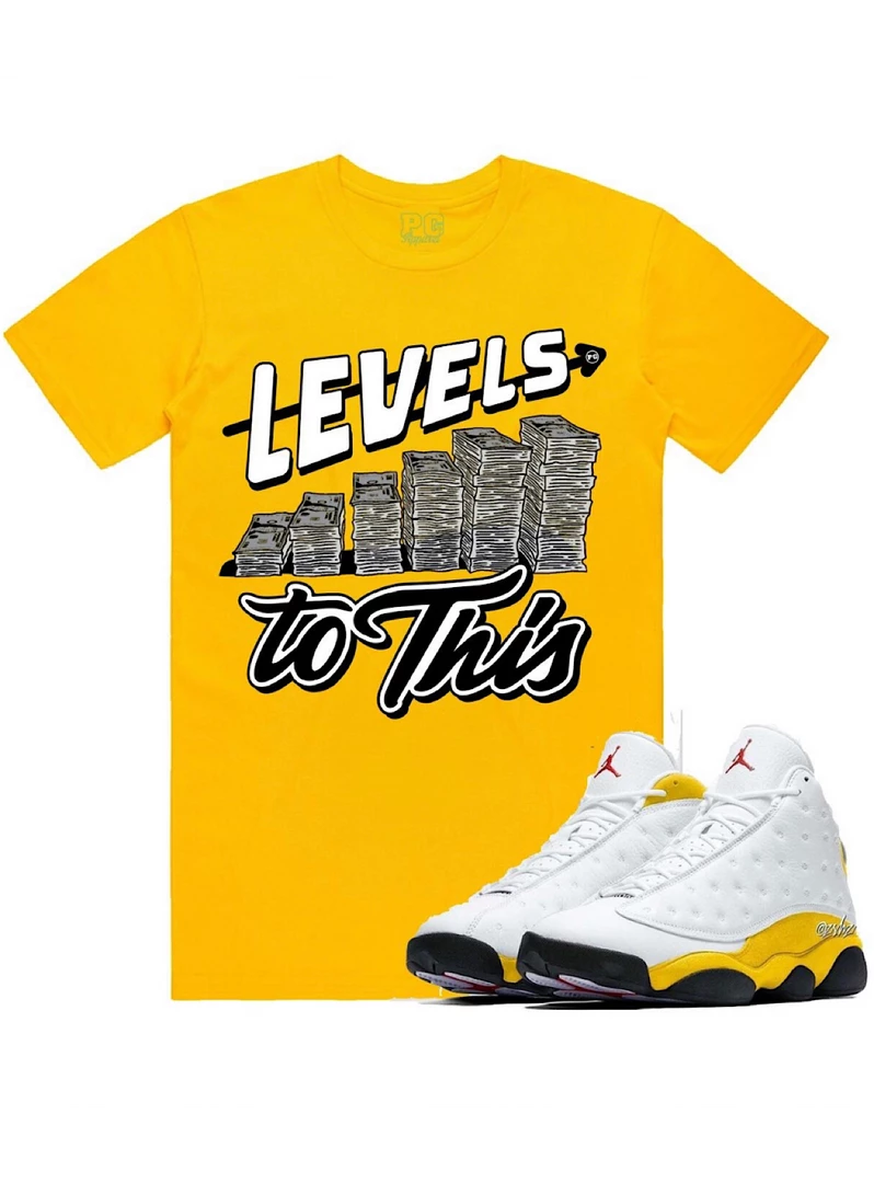 PG APPAREL T-SHIRT - LEVELS - YELLOW Shop All 1 PG APPAREL T-SHIRT - LEVELS - YELLOW Shop All