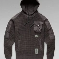 G-Star Hoodie - Woven Mix - Cloack - D20681