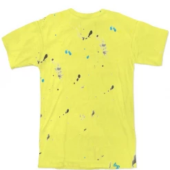 Purple-Brand T-Shirt - Stencil Logo - Yellow - P104-JYSP222