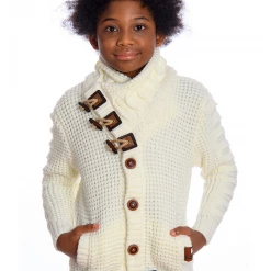 LCR Kids Sweater - Knit - Ecru - K-5587