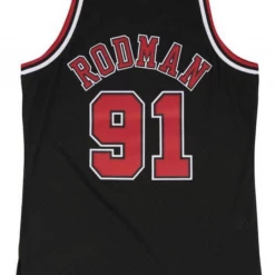Mitchell & Ness Jersey - Chicago Bulls Dennis Rodman - Black And Red - SMJYGS18152 Shop All