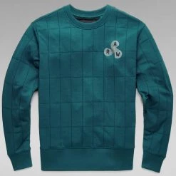 Shop All G-Star Sweater - Quilted - Bright Billet Green - D20693
