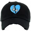 New Arrivals Pg Apparel Hat - Heartless - Black And Carolina Blue