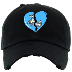 New Arrivals Pg Apparel Hat - Heartless - Black And Carolina Blue