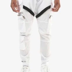 Shop All Life Code Track Pants - Utility Straps - White - 13P03