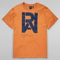 G-Star T-Shirt - Graphic Raw - Amber - D19893 Shop All
