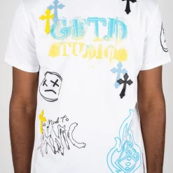 GFTD T-Shirt - Chrome - White