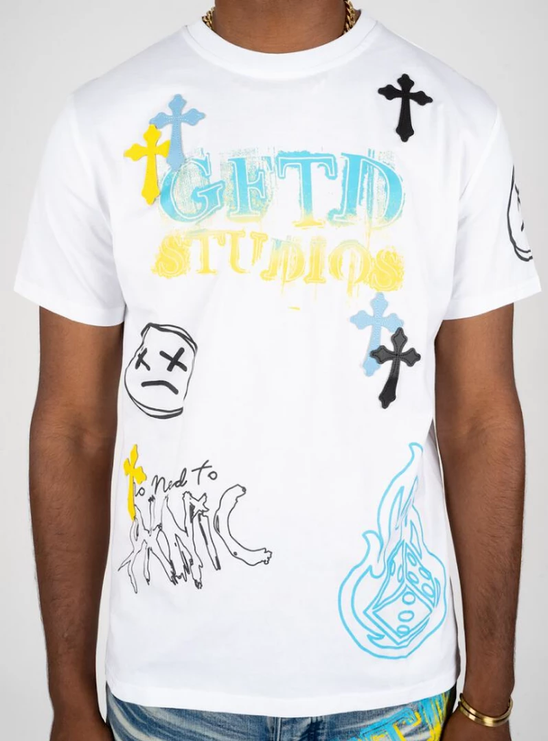 GFTD T-Shirt - Chrome - White 1 GFTD T-Shirt - Chrome - White