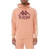 Kappa - 222 Banda Hurtado Hoodie - Coral Pink