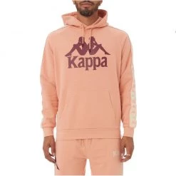 Kappa - 222 Banda Hurtado Hoodie - Coral Pink