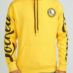 LOCKED & LOADED LNL Hoodie - Chain Stitch - Yellow And Black - LLHCH51025503
