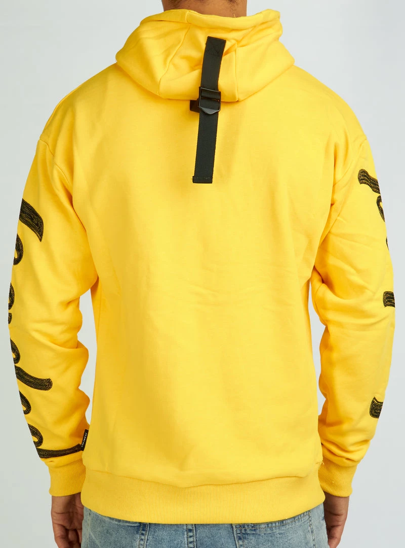 LOCKED & LOADED LNL Hoodie - Chain Stitch - Yellow And Black - LLHCH51025503 3 LOCKED & LOADED LNL Hoodie - Chain Stitch - Yellow And Black - LLHCH51025503
