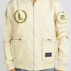LOCKED & LOADED Shop All LNL Jacket - Bomber - Tan And Olive - LLJKT092402