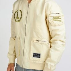 LOCKED & LOADED Shop All LNL Jacket - Bomber - Tan And Olive - LLJKT092402 6 LOCKED & LOADED Shop All LNL Jacket - Bomber - Tan And Olive - LLJKT092402