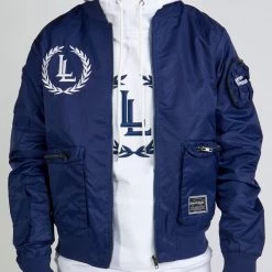 LOCKED & LOADED LNL Jacket - Bomber - Navy And White - LLJKT092503 Shop All