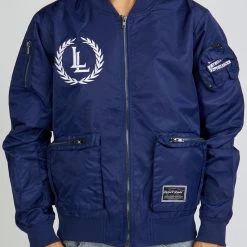 LOCKED & LOADED LNL Jacket - Bomber - Navy And White - LLJKT092503 Shop All