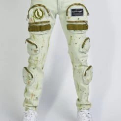 LOCKED & LOADED LNL Jeans - Crest Cargo - Vintage Painted Olive - LLCD2002 Shop All