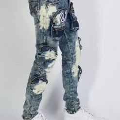 LOCKED & LOADED Shop All LNL Jeans - Crest Cargo - Bleached Navy - LLCD2001 7 LOCKED & LOADED Shop All LNL Jeans - Crest Cargo - Bleached Navy - LLCD2001