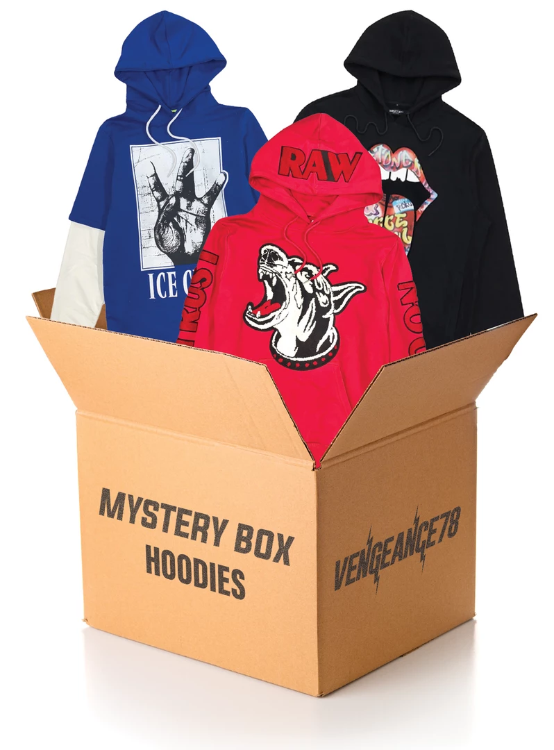 Vengeance78 Mystery Box - Three Random Hoodies New Arrivals 1 Vengeance78 Mystery Box - Three Random Hoodies New Arrivals