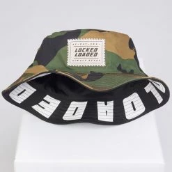 LOCKED & LOADED LNL Bucket Hat - Reversible - Camo And Black - LLRBH621100