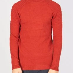 BUYERS CHOICE Shop All Buyer's Choice Sweater - Turtleneck - Red - T3761
